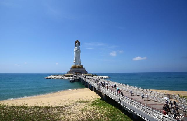 恢复跨省旅游业务又迎暑期旺季 三亚南山成为热门景点